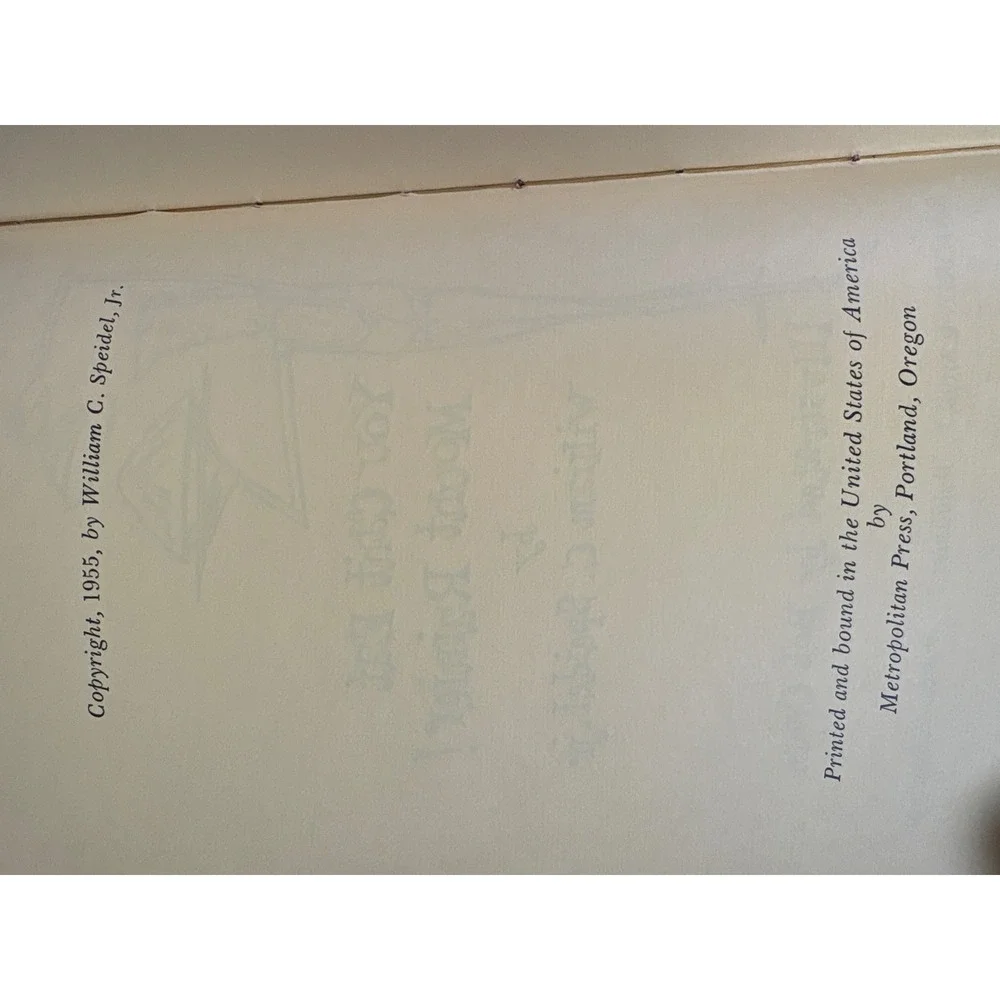 You Cant Eat Mount Rainier William C Speidel Jr 1955‎ Hardcover Binfords & Mort